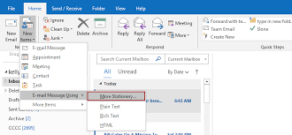 如何设置Outlook主题
