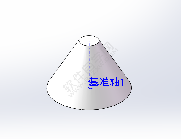 solidworks怎么创建圆锥的基准轴？