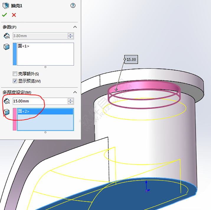 SolidWorks练习题之catics3D15-M03题步骤