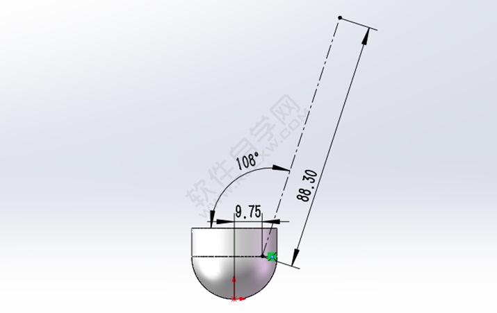 SolidWorks羽毛球零件的做题步骤
