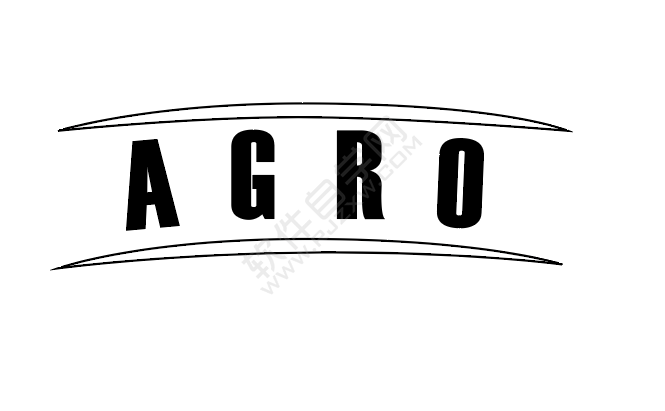 AI绘制AGRO标志的方法