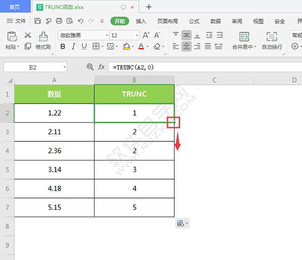 trunc函数的使用方法