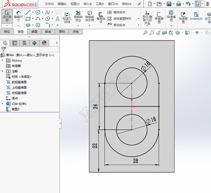 solidworks拉伸切除怎么创建实体