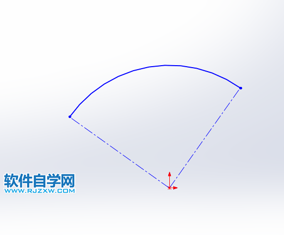 solidworks圆心、起点、端点画圆弧的方法