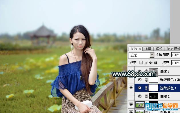 教你用Photoshop给少女人物调点晨曦暖褐色