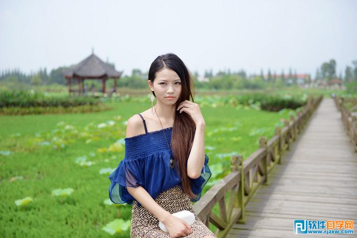 教你用Photoshop给少女人物调点晨曦暖褐色