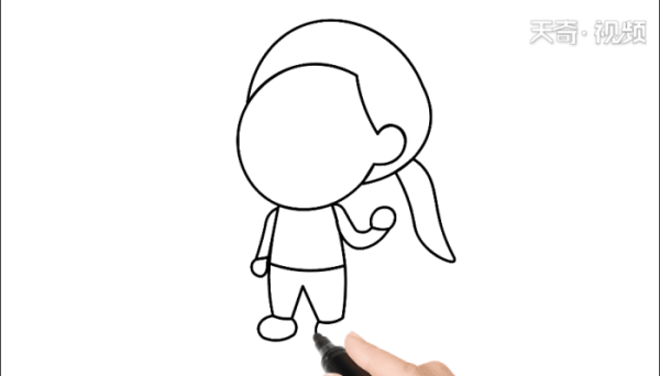 抖音简笔画女孩 抖音简笔画女孩怎么画